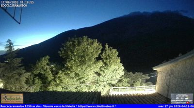 immagine della webcam nei dintorni di Passolanciano-Majelletta: webcam Sant'Eufemia a Maiella