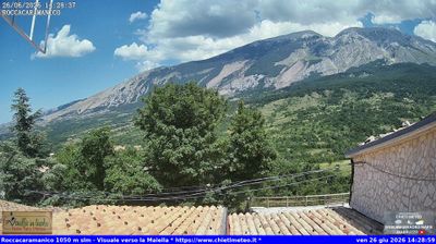 immagine della webcam nei dintorni di Sant'Eufemia a Maiella: webcam Roccacaramanico