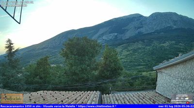 immagine della webcam nei dintorni di Caramanico Terme: webcam Sant'Eufemia a Maiella