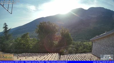 immagine della webcam nei dintorni di Caramanico Terme: webcam Sant'Eufemia a Maiella