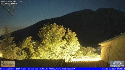 immagine della webcam nei dintorni di Carpineto della Nora: webcam Sant'Eufemia a Maiella