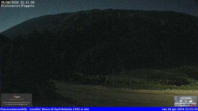 immagine della webcam nei dintorni di Sant'Eufemia a Maiella: webcam Rocca Pia
