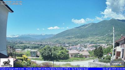 immagine della webcam nei dintorni di Roio del Sangro: webcam Castel di Sangro