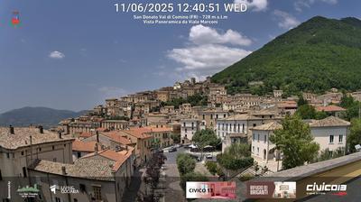 immagine della webcam nei dintorni di Sant'Oliva Pontecorvo: webcam San Donato Val di Comino