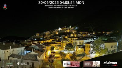 immagine della webcam nei dintorni di Macchia d'Isernia: webcam San Donato Val di Comino