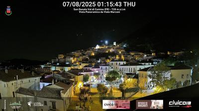 immagine della webcam nei dintorni di Civitella Alfedena: webcam San Donato Val di Comino