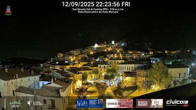 immagine della webcam nei dintorni di Aremogna: webcam San Donato Val di Comino