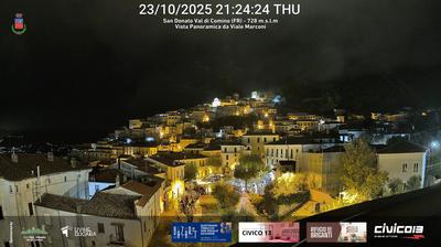 immagine della webcam nei dintorni di Macchia d'Isernia: webcam San Donato Val di Comino