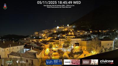 immagine della webcam nei dintorni di Civitella Alfedena: webcam San Donato Val di Comino