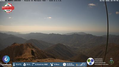 immagine della webcam nei dintorni di Cabella Ligure: webcam Favale di Malvaro