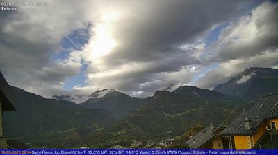immagine della webcam nei dintorni di Gressan: webcam Saint-Pierre