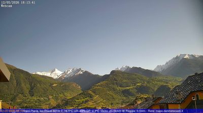 immagine della webcam nei dintorni di Fenis: webcam Saint-Pierre