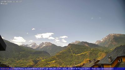 immagine della webcam nei dintorni di Courmayeur: webcam Saint-Pierre