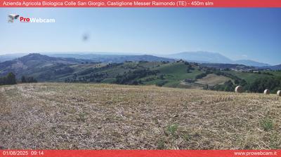 immagine della webcam nei dintorni di Cologna Spiaggia: webcam Castiglione Messer Raimondo