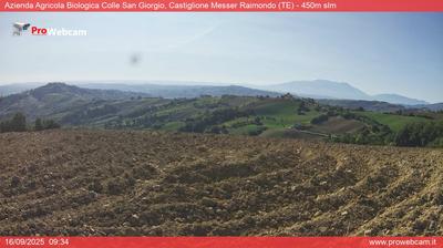 immagine della webcam nei dintorni di Morro d'Oro: webcam Castiglione Messer Raimondo