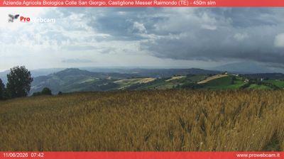 immagine della webcam nei dintorni di Morro d'Oro: webcam Castiglione Messer Raimondo