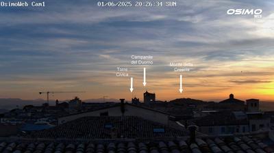 immagine della webcam nei dintorni di Castelfidardo: webcam Osimo