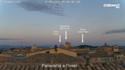 immagine della webcam nei dintorni di San Severino Marche: webcam Osimo