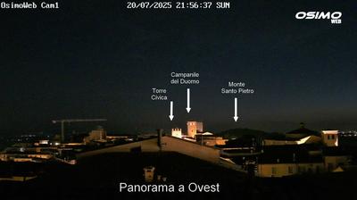 immagine della webcam nei dintorni di Monte Conero: webcam Osimo