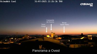 immagine della webcam nei dintorni di Castelfidardo: webcam Osimo