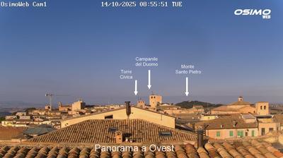 immagine della webcam nei dintorni di Castelfidardo: webcam Osimo