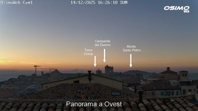 immagine della webcam nei dintorni di Castelfidardo: webcam Osimo