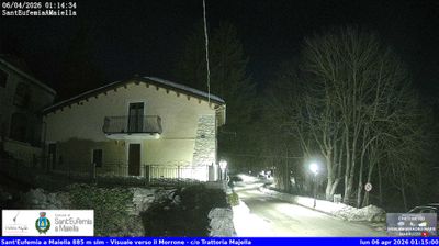 immagine della webcam nei dintorni di Caramanico Terme: webcam Sant'Eufemia a Maiella