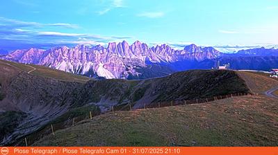 Preview delle webcam di Bressanone › Est: Trasmettitore Plose-Monte Telegrafo