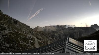 Preview delle webcam di Selva di Val Gardena › Sud: Rifugio Puez
