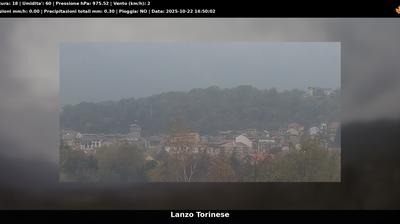 immagine della webcam nei dintorni di Venaria Reale: webcam Lanzo Torinese