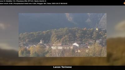immagine della webcam nei dintorni di Forno Alpi Graie: webcam Lanzo Torinese
