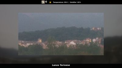 immagine della webcam nei dintorni di Forno Alpi Graie: webcam Lanzo Torinese