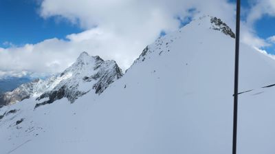 immagine della webcam nei dintorni di Rifugio Viviani: webcam Ghiacciaio Presena