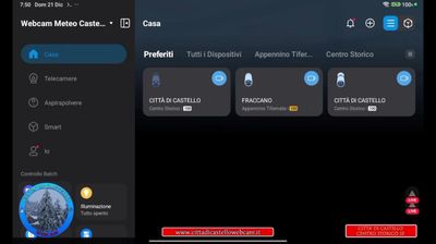 immagine della webcam nei dintorni di Caprese Michelangelo: webcam Città di Castello